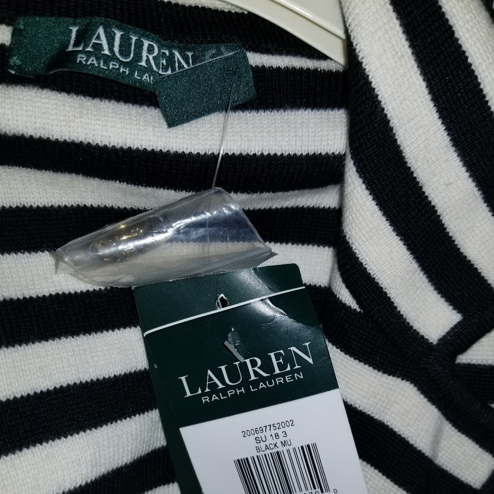 Lauren Ralph Lauren Striped Knit Blazer L - Picture 6 of 8